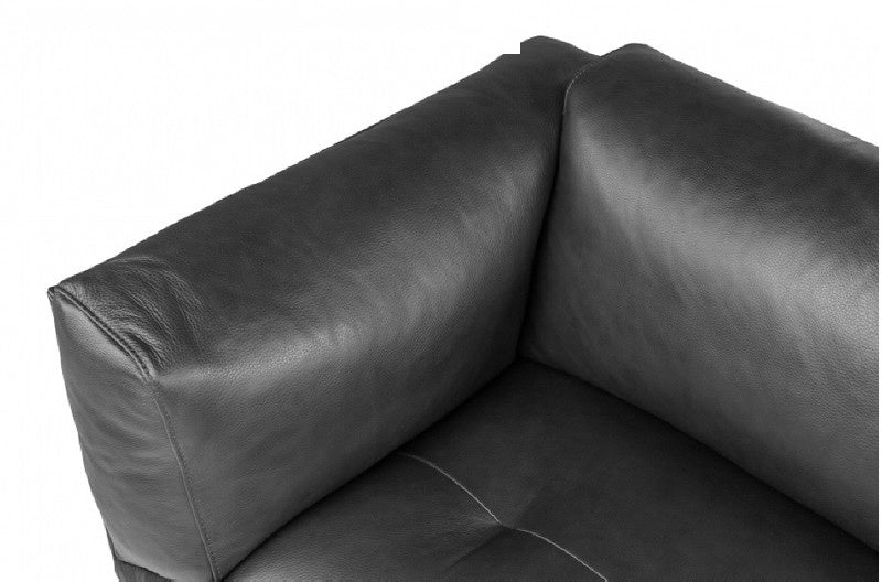 BARA, Ledersofa 2,5 Sitzer braun oder schwarz, Designer Ledercouch