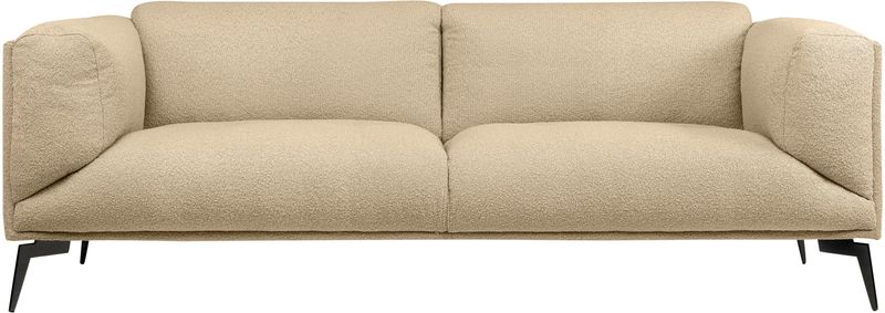 BARA, Designer Sofa beige in 4 Größen, Stoff Polstersofa
