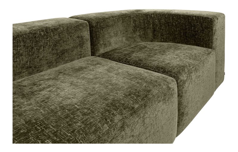 INSA, Designer Sofa B 281 cm grün Samt