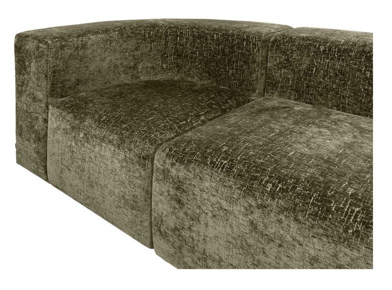 INSA, Designer Sofa B 281 cm grün Samt