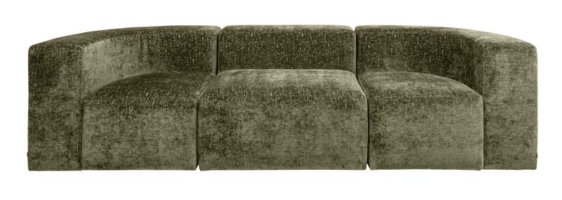 INSA, Designer Sofa B 281 cm grün Samt