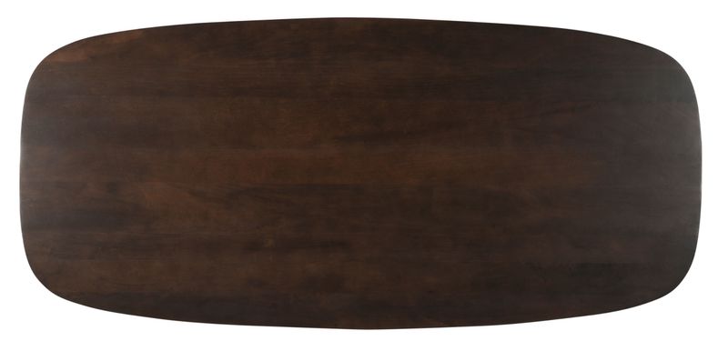 JESS, Esstisch 180*90 cm rechteckig dunkles Holz-Metall Spider-Mittelbein