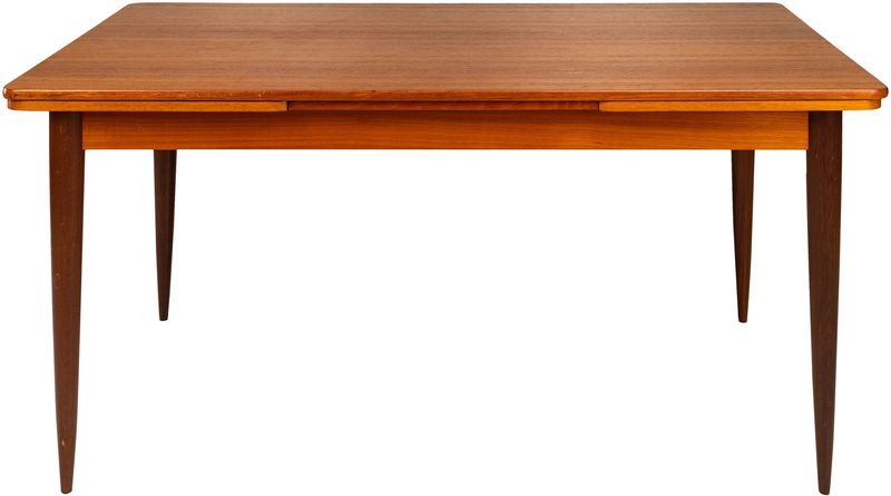 TOBI, Mid-Century-Esstisch, Ausziehtisch Massivholz