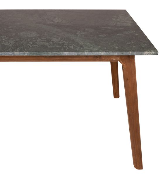 Matz Möbel Esstisch ACO grün Marmor + natur Holz B 220 cm
