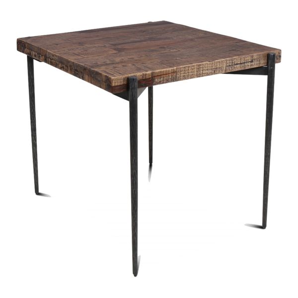 Esstisch NILS quadratisch Holz-Metall industrial 80*80 cm