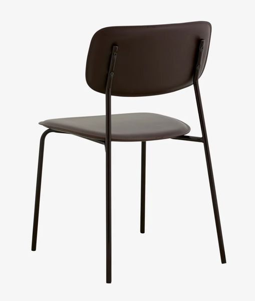 EWA, Esszimmerstuhl braun im Retro Stil