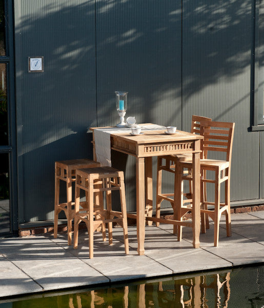 GINA, Garten Barhocker Holz im Landhausstil