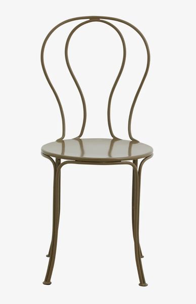 VIO, Romantischer Gartenstuhl Metall grün Landhausstil