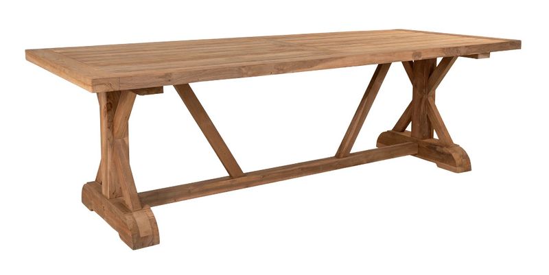 Massivholz Gartentisch KASA im Landhausstil 240*100 cm, großer Esstisch Holztisch