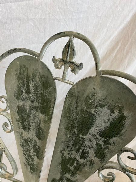 Gartenstuhl LISSI, Klappstuhl Eisen weiß vintage