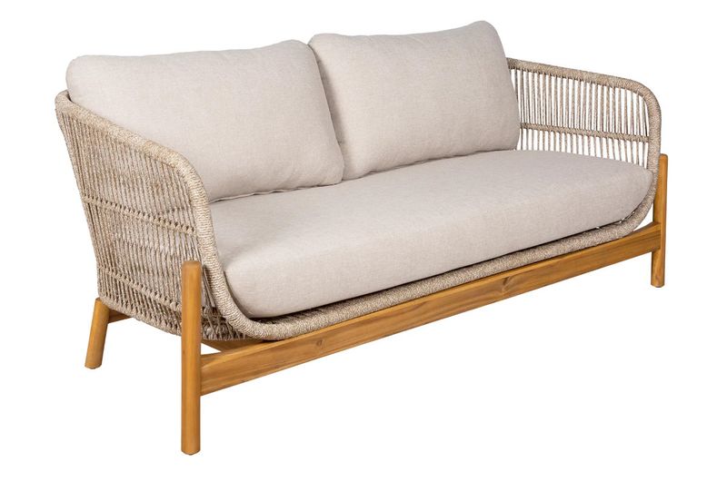 DINA, Garten-Lounge Möbel 4er Set beige-weiß