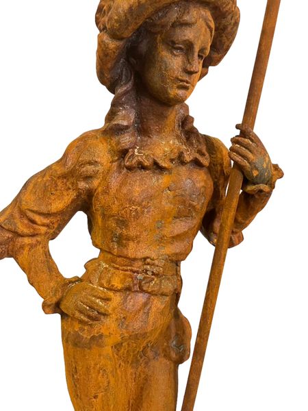Garten Skulptur "Krieger-Paar-Statuen" Gusseisen
