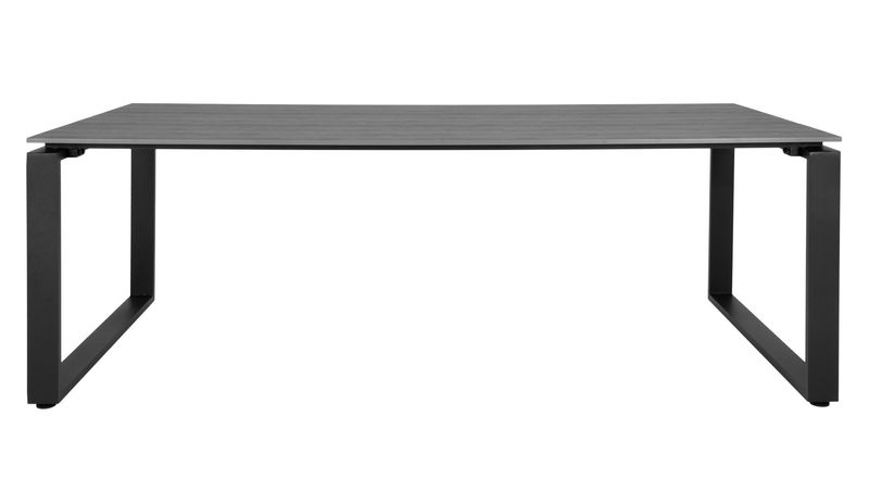 DEN, Gartentisch 210 cm modern grau-schwarz