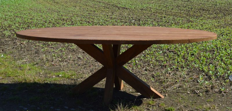 LIV, Gartentisch oval Massivholz Teak