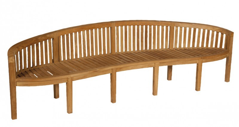 SURE, Gartenbank 300 cm Holz, Parkbank im Landhausstil