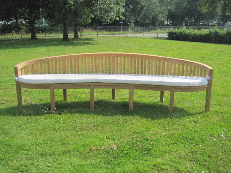 SURE, Gartenbank 300 cm Holz, Parkbank im Landhausstil