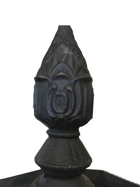 Brunnen Gusseisen 3 Stufen H 210 cm antik schwarz