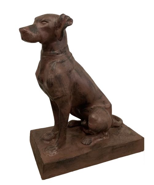 Garten-Statue Gusseisen "Jagdhunde-Paar"