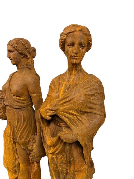 Gusseisen Skulpturen "4 Jahreszeiten" H 155 cm
