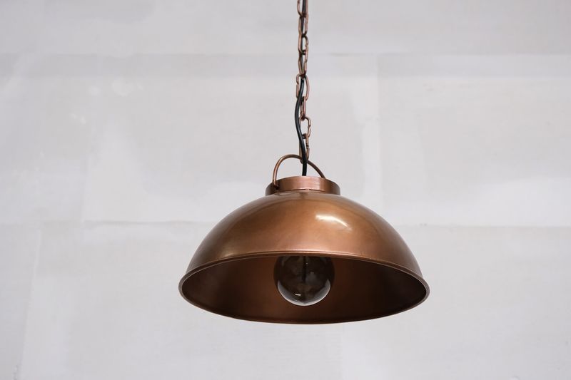 Deckenlampe ORA Kupfer rund D 30 cm Industriedesign