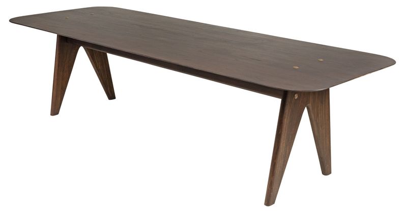 ISKO, Designer Esstisch Holz dunkelbraun in 3 Größen, moderner Holztisch