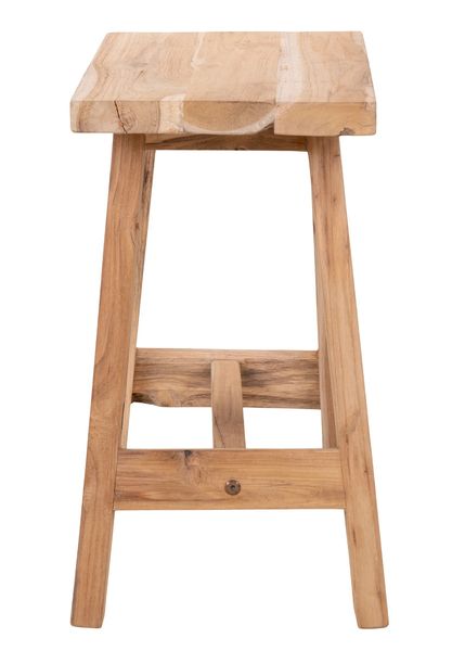 EVA, Kleine Holzbank, Gartenbank 50 cm, Holzhocker