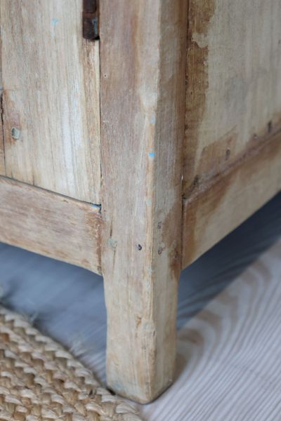 Kleiner Altholz Schrank B 74 cm, Kommode BRITTA Landhausstil