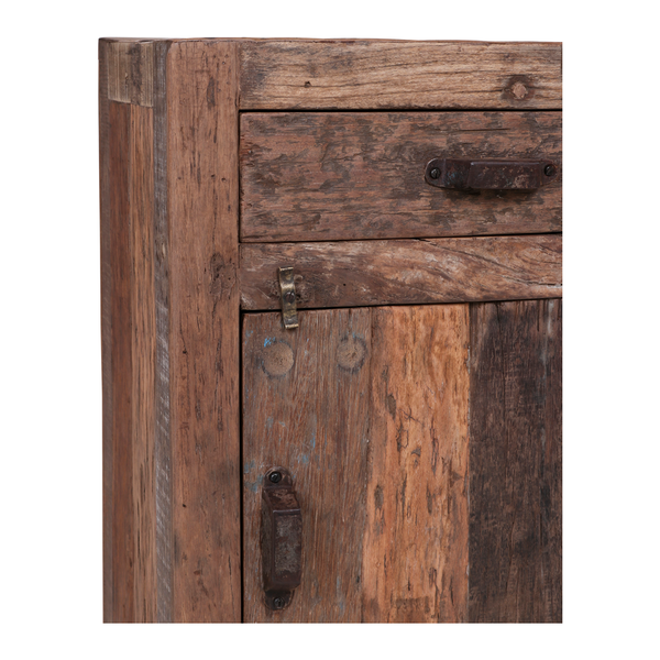 Kleiner Altholz Schrank H 70 cm, Nachtschank SANO