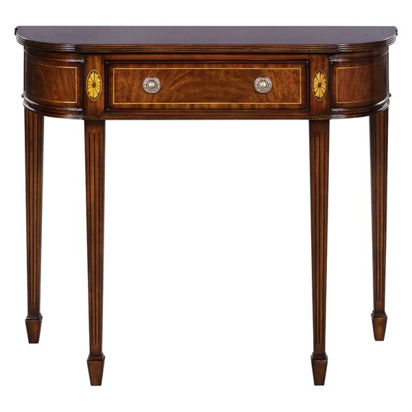 Konsolentisch RON Klassik Stil halbrund 90 cm breit