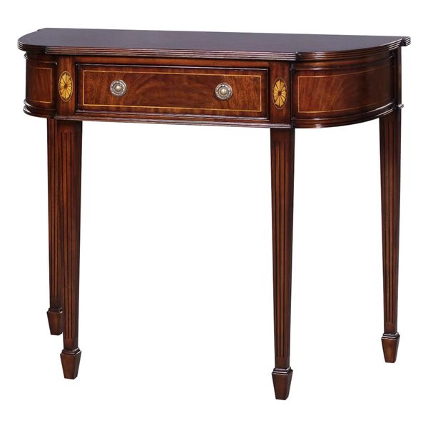 Konsolentisch RON Klassik Stil halbrund 90 cm breit