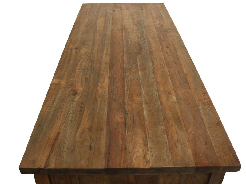 Landhaus Klassiker Schreibtisch JENE Teak L 180 cm