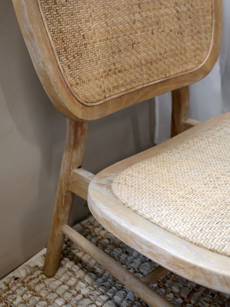 Matz Möbel Sessel JUNA Rattan & Holz Landhausstil