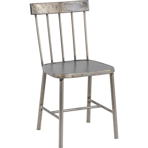 LISA, Esszimmerstuhl 2 Stück Metall im Landhausstil, Metallstuhl Industriedesign