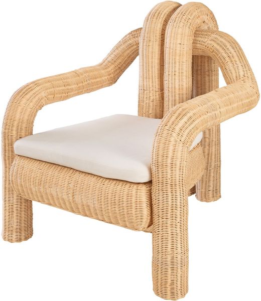 PEPP, Stylischer Designer Sessel aus Rattan