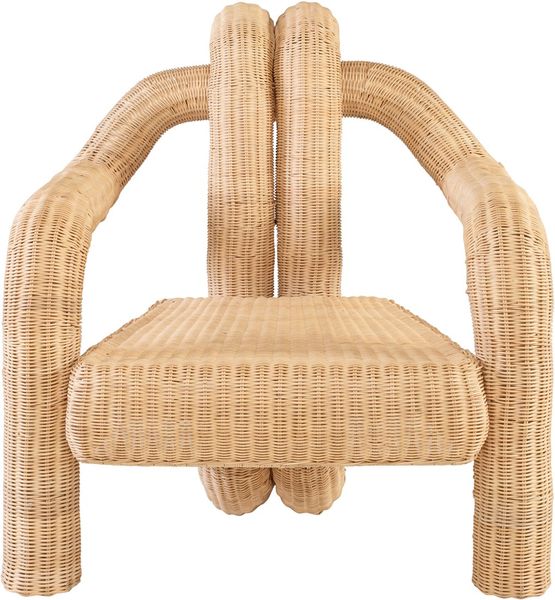 PEPP, Stylischer Designer Sessel aus Rattan