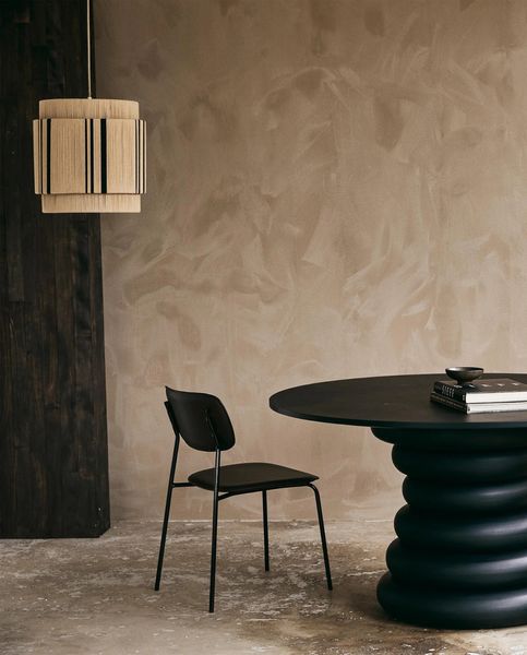 LULA, Esstisch rund 140 cm schwarz - modernes Design
