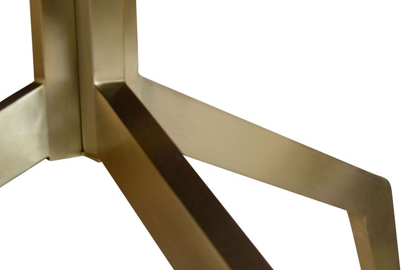 Marmor Esstisch RADI rund 120 cm beige-gold