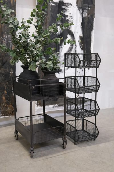 Matz Möbel Industriedesign Regal ESA mit 4 Körben
