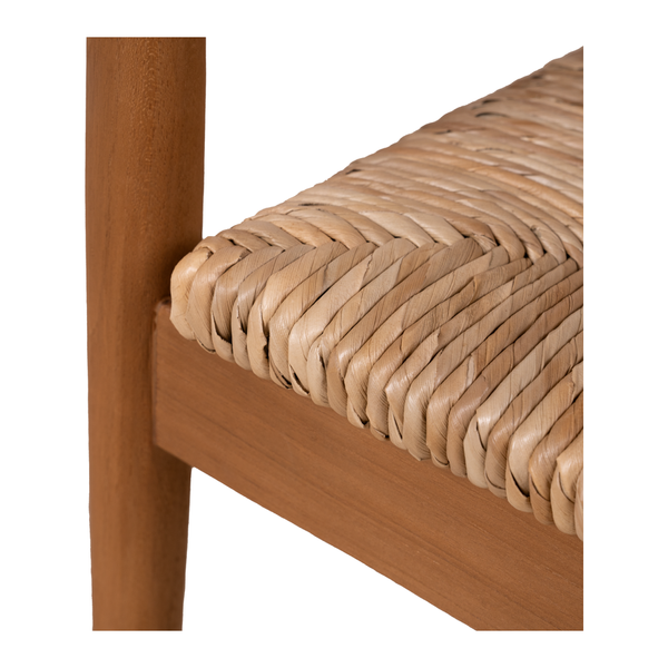 Matz Möbel DEO Armlehnstuhl Teak & Geflechtsitz