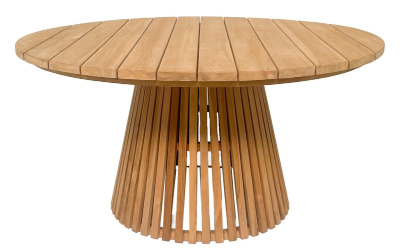 CINDY, Gartentisch rund D 150 cm Teak