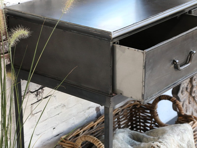 Konsolentisch CLAY Metall mit 3 Schubladen industrial
