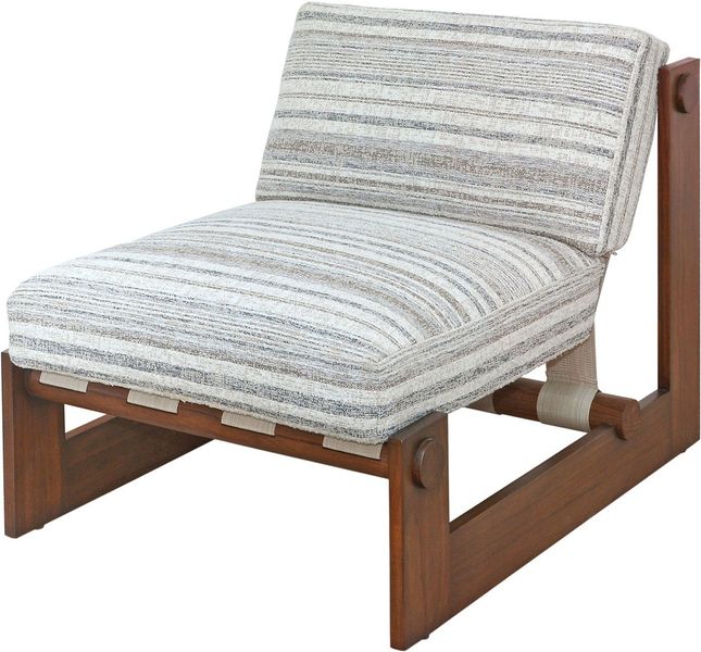 Matz Möbel Designer Sessel grau-braun Bandpolsterung