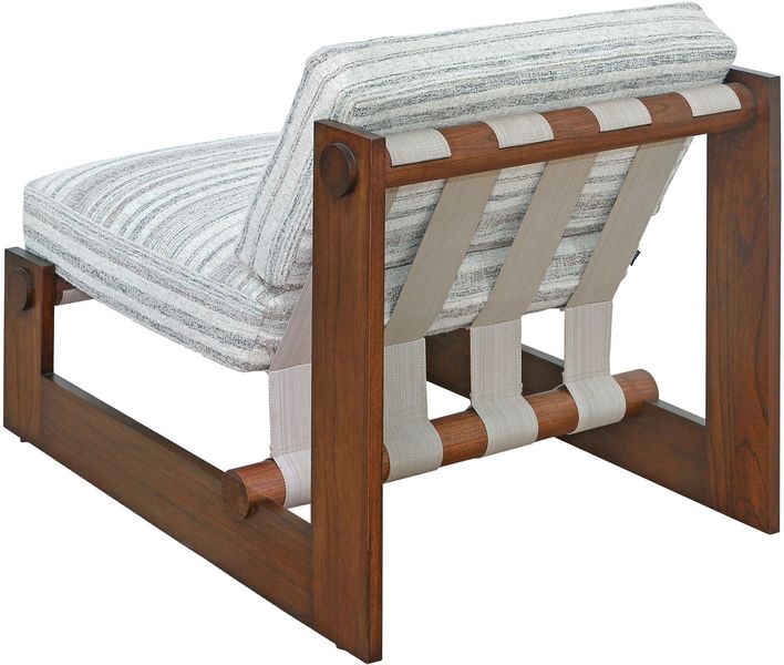 Matz Möbel Designer Sessel grau-braun Bandpolsterung