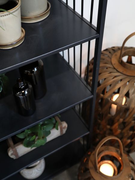JACK, Metallregal mit 4 Fächern H 132 cm im Industriedesign
