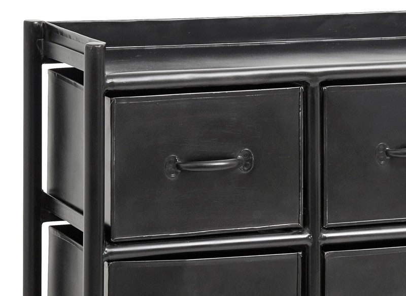 Matz Möbel Metall Sideboard CADDY mit 8 Schubladen