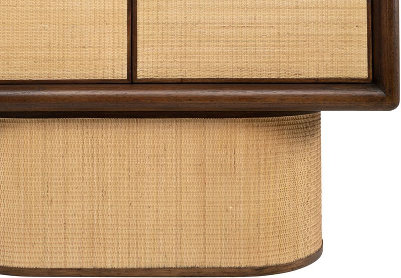 NADA, Schrank Rattan & Holz