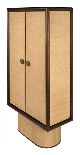NADA, Schrank Rattan & Holz