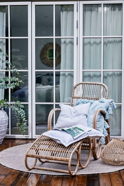 NORA, Rattan Sessel natur, Gartensessel