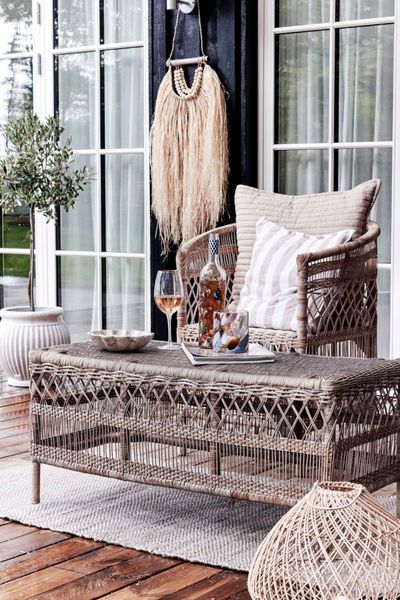 NORA, Runder Gartenstuhl, Esszimmerstuhl Rattan
