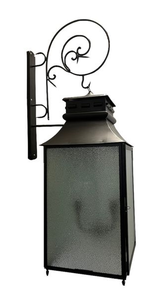 TESS, Outdoor-Wandlampe, Hängelampe aus vintage schwarzem Eisen Landhausstil